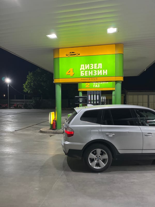 BMW X3 spotted at gas station in Elhovo, Bulgaria
