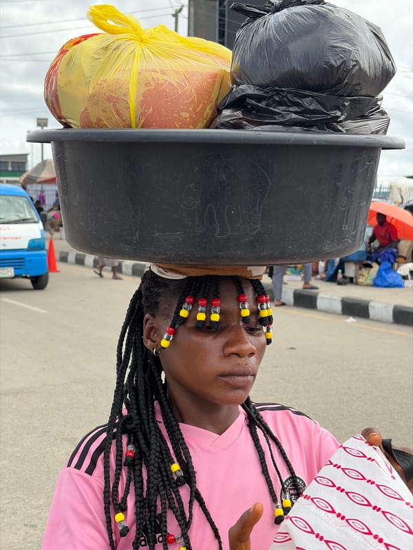 Daily life scenes captured in Igboefon, Nigeria Thursday morning