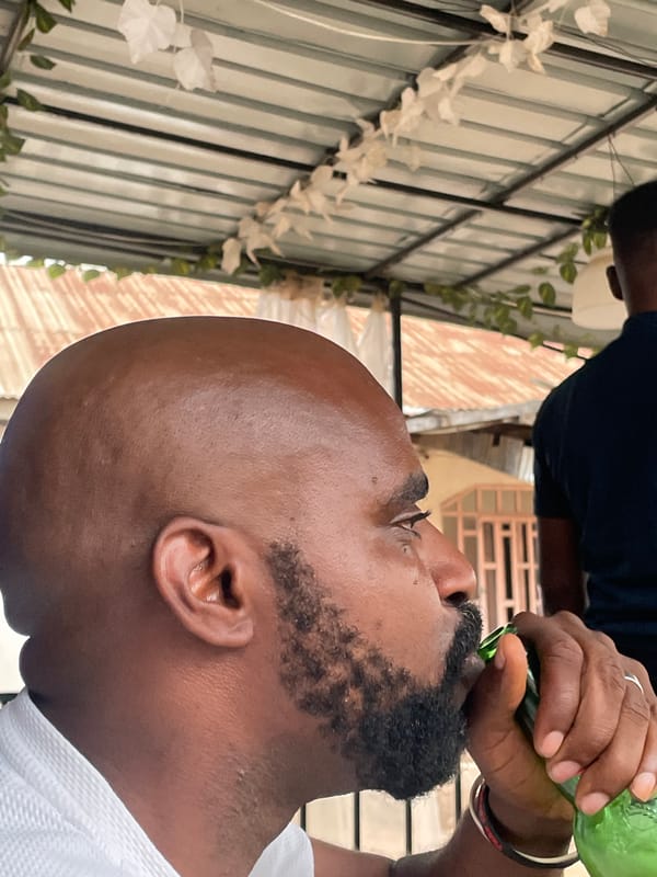 Man in white shirt photographed in Jos, Nigeria