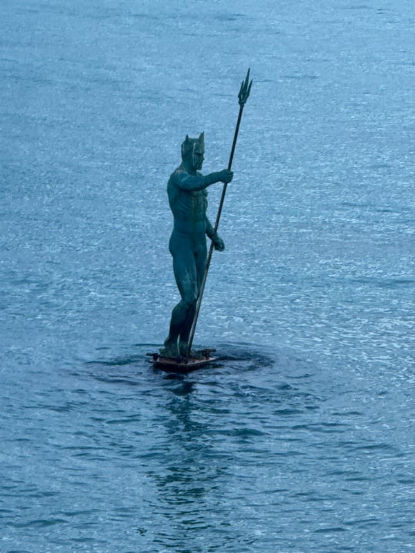 Neptune statue documented in Black Sea near Varna, Bulgaria
