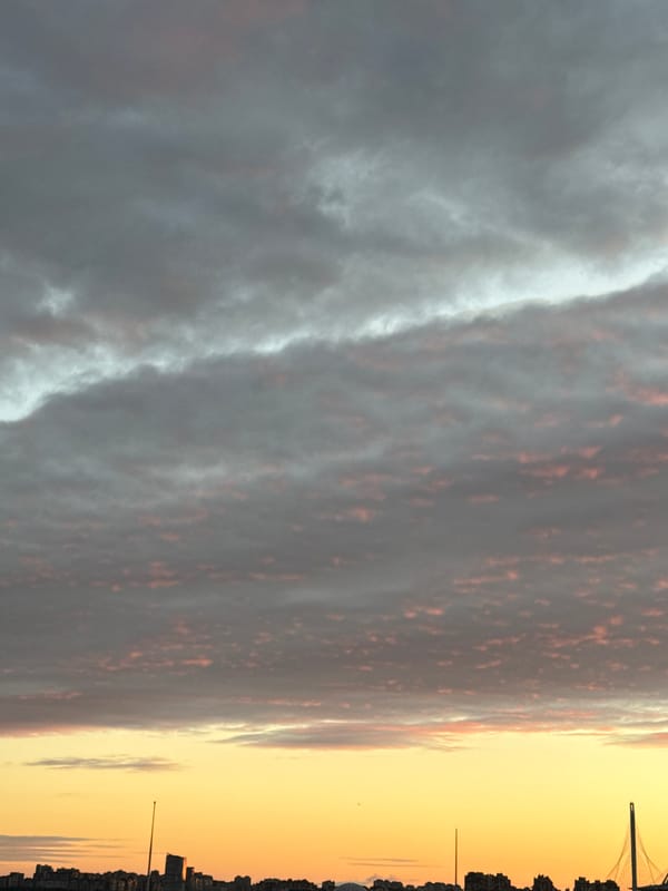 Saint Petersburg's Gulf of Finland skyline at summer dusk