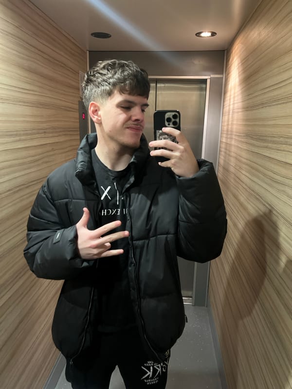 Young man takes elevator selfie in Sofia