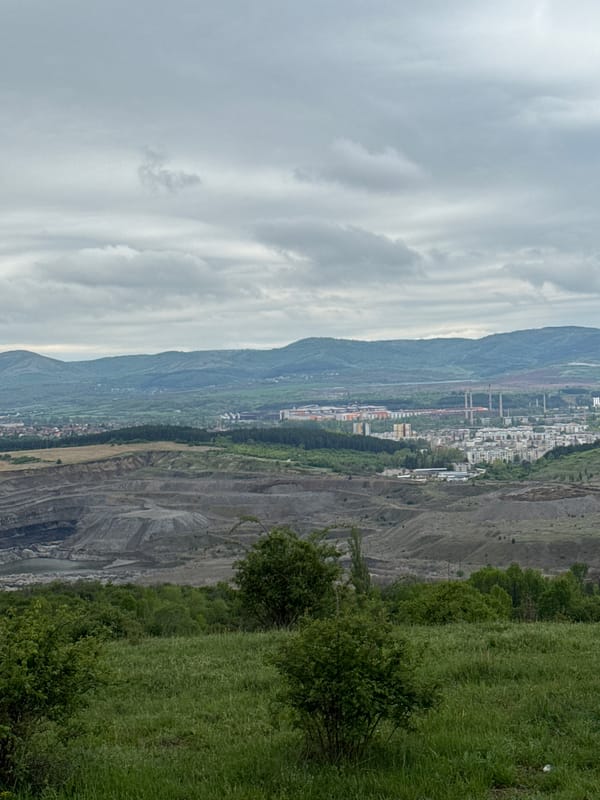 Open-pit mine operations observed in rural Golemo Buchino, Bulgaria