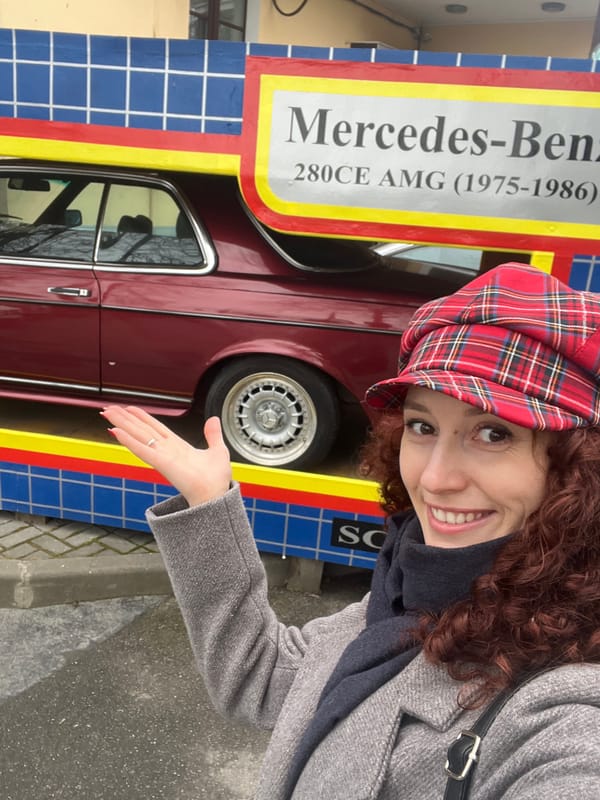 Vintage Mercedes-Benz cars displayed in Saint Petersburg gathering
