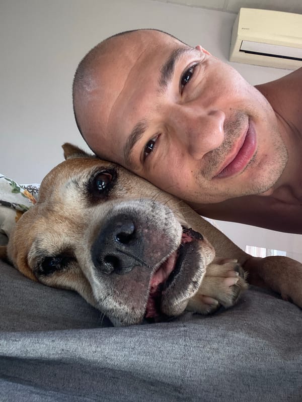 Man shares morning selfies with dog in Pleven