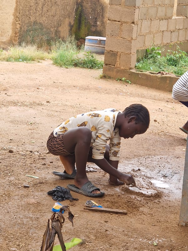 Sunday church service and street life in Jos, Nigeria