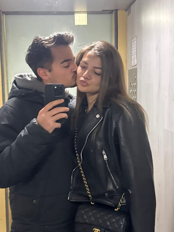 Couple Takes Romantic Selfie in Sofia Elevator