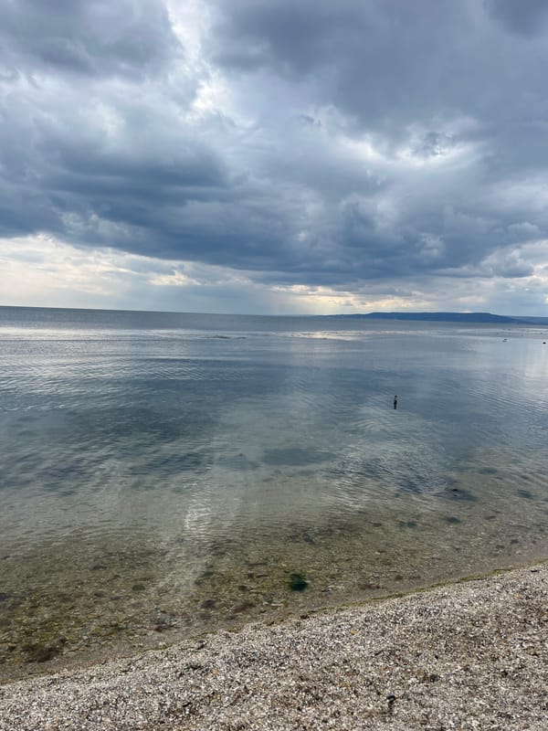 Calm seas and cloudy skies observed at Balchik shore