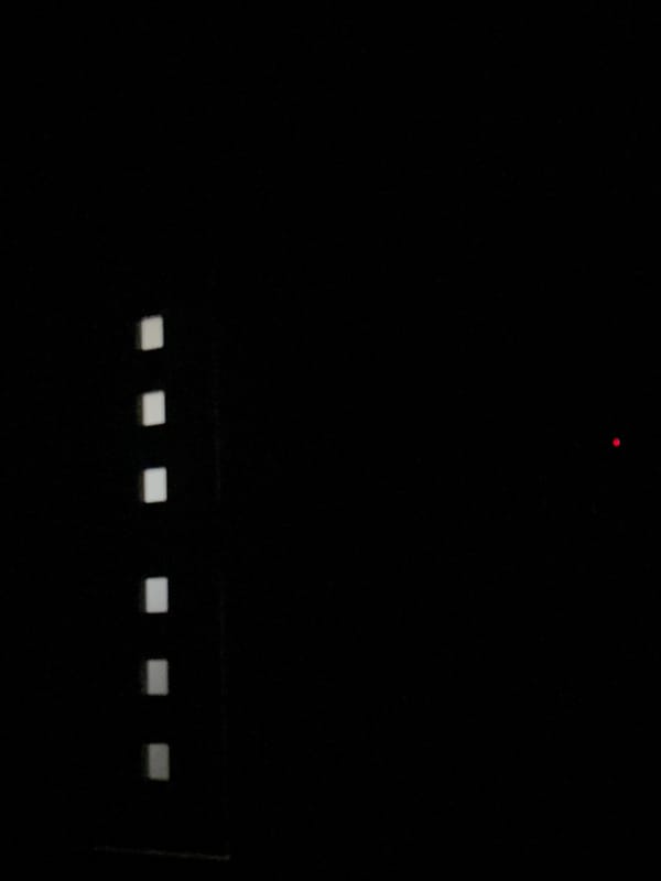 Mysterious lights photographed in darkness near Ostrov, Romania