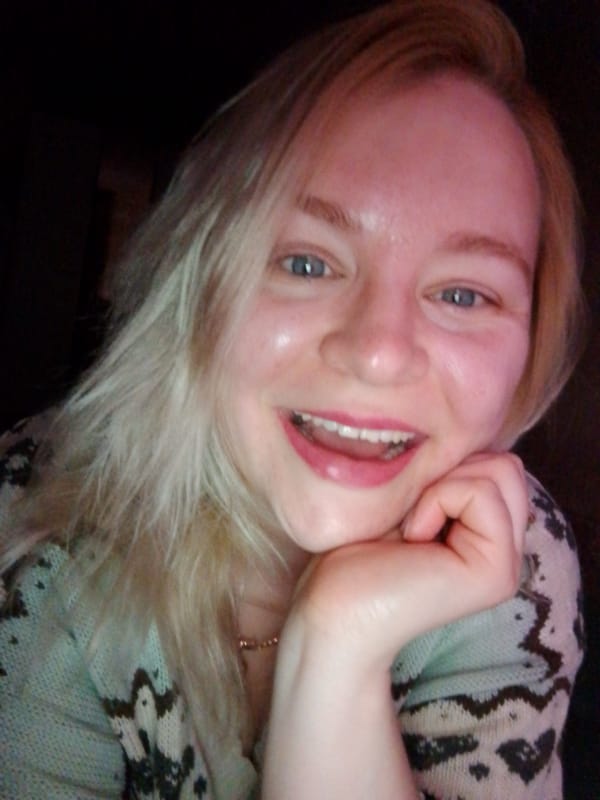 Woman documents evening selfies and dinner in Izhevsk
