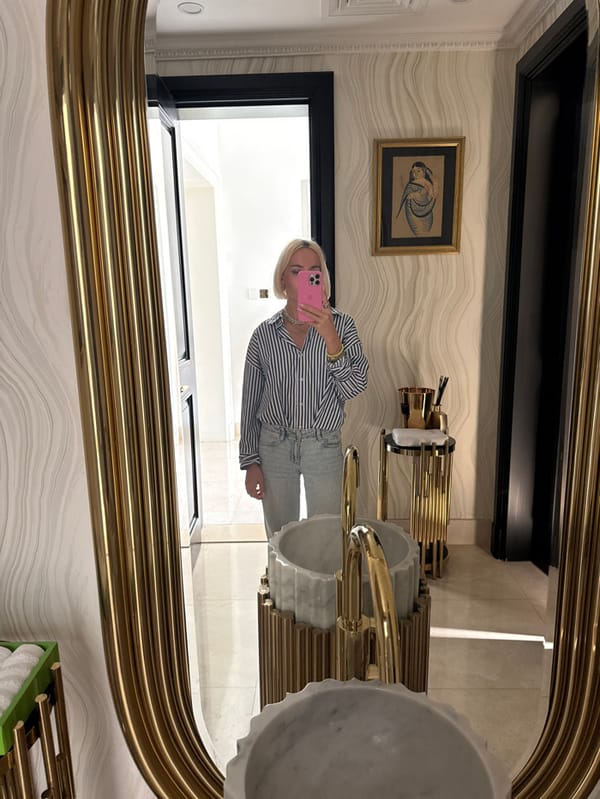 Woman documents morning routine in luxury Dubai apartment