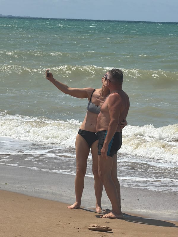 Summer beach morning on the Ukrainian Black Sea coast