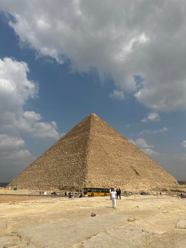 Great Pyramid of Giza photographed at historic necropolis