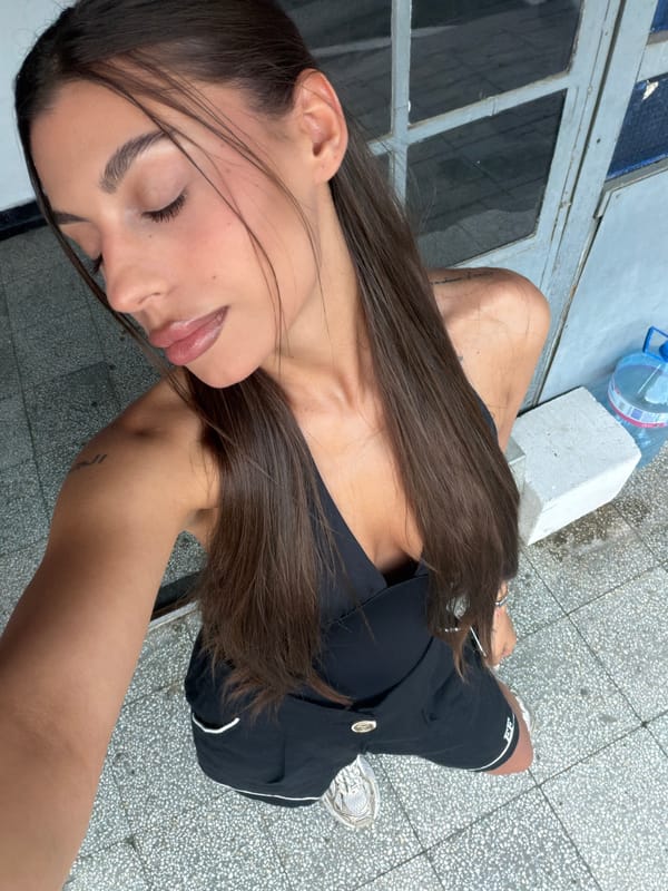 Selfie session in Karnobat, Bulgaria, June afternoon