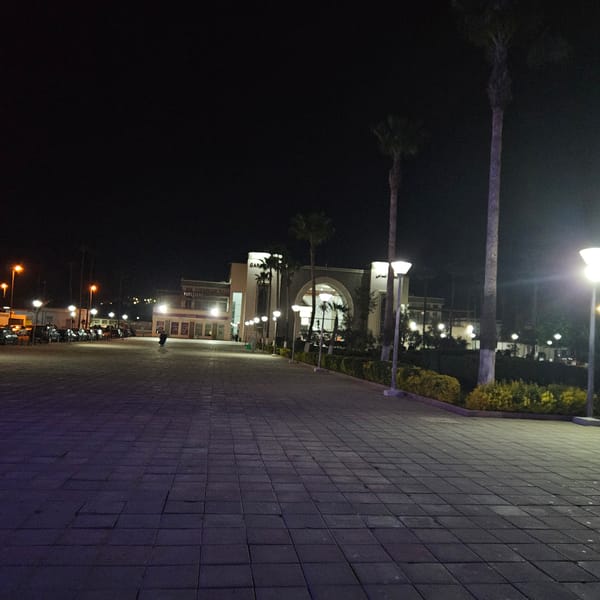 Early morning scenes documented around Fez Train Station