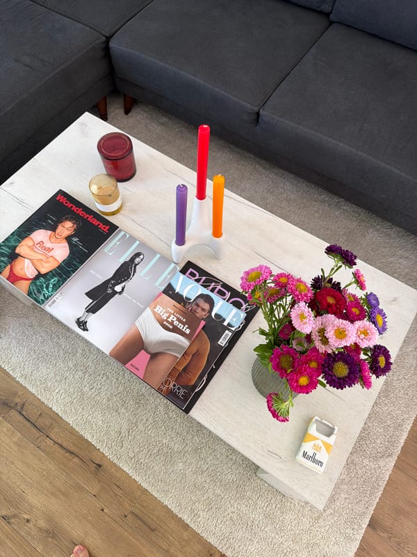 Morning coffee table arrangement captured in Belgrade area