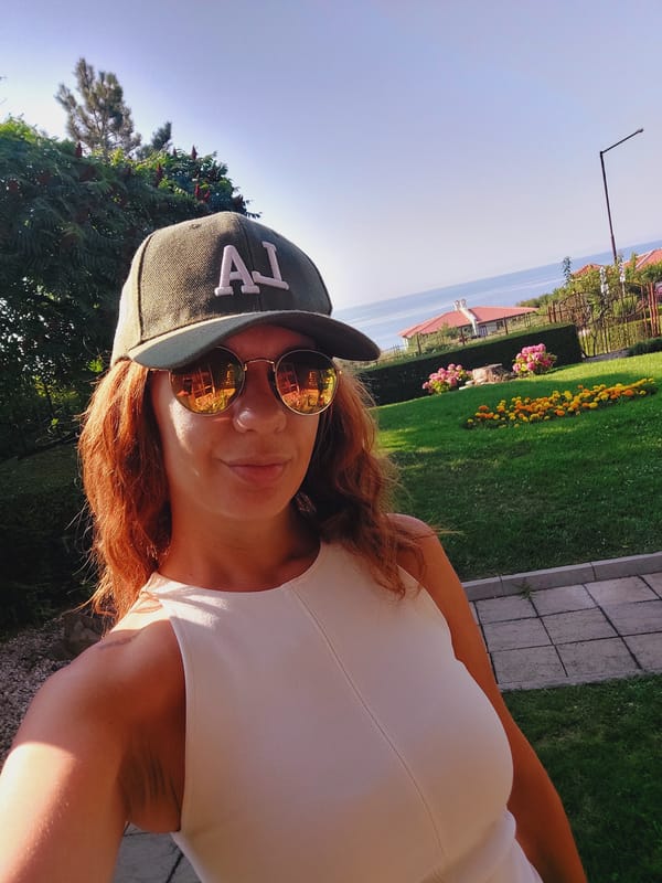Sunny selfie session along the Sozopol coastline, Bulgaria