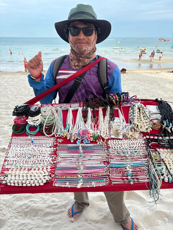 Tourist beach activities documented in Baan Chaweng Thailand