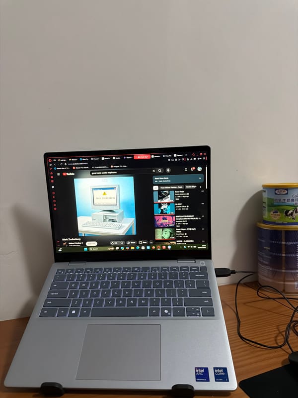 Laptop displays Zuckerberg YouTube video in Jiangning District