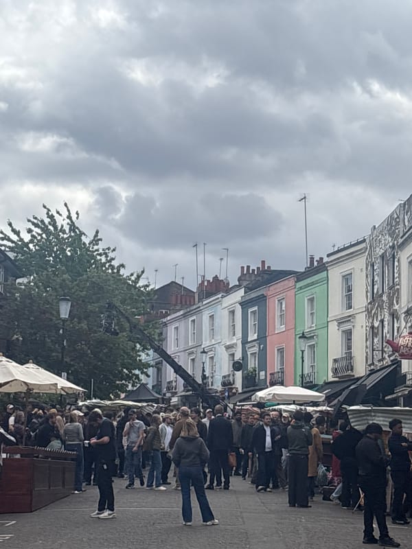 Everyday street life documented in Notting Hill commercial district