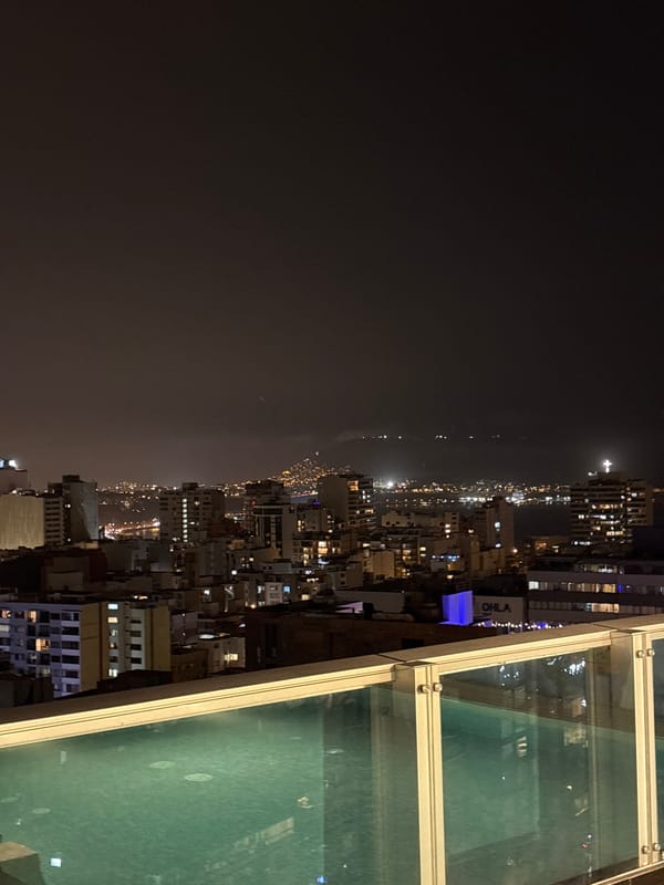 Night out in Miraflores features food, city views, amenities