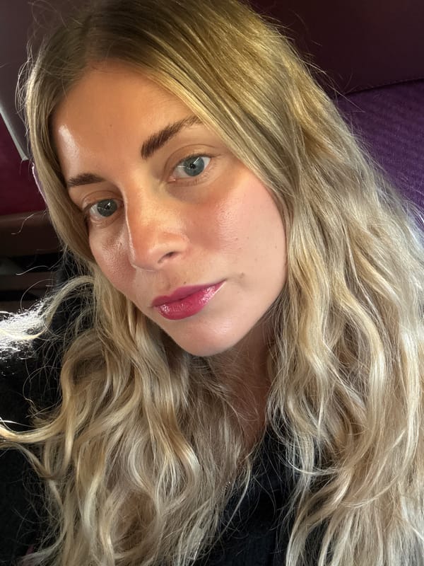 Woman takes selfies indoors in Lille, France