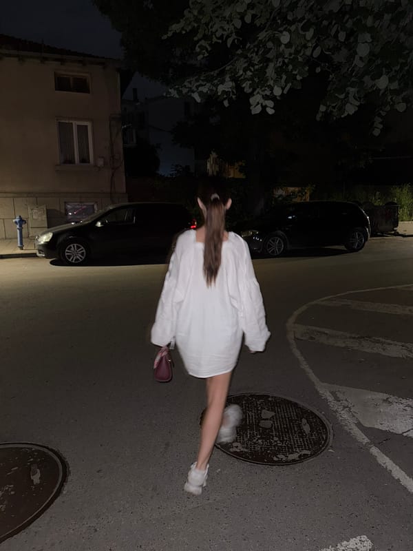 Nighttime street scene captured near Casino Ritz in Plovdiv