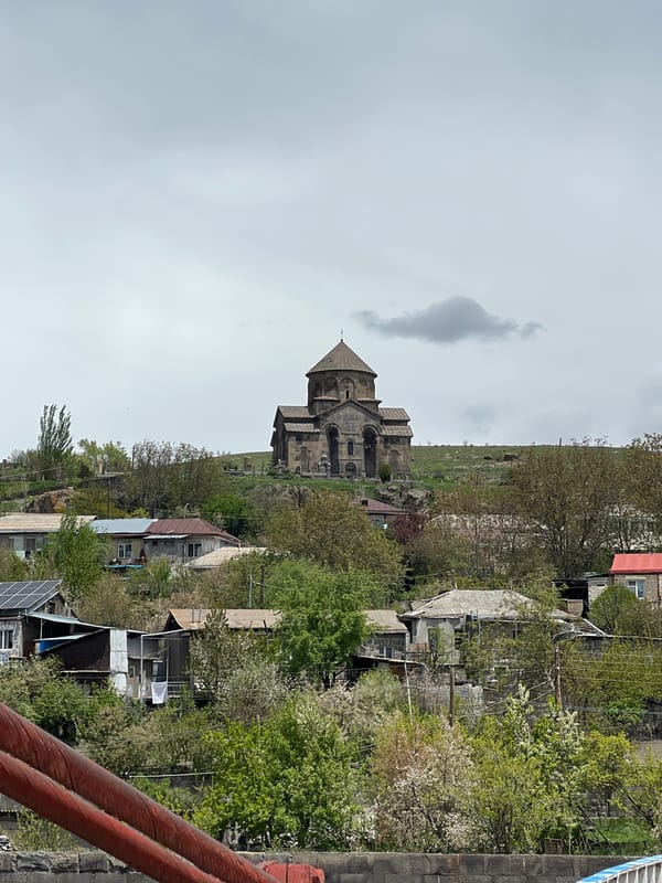 Vorotnavank Monastery photographed under cloudy skies in Armenia