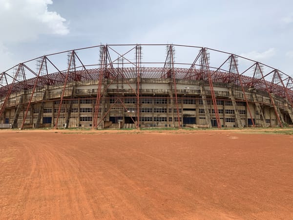 Stadium construction ongoing in Rafin Par, Nigeria