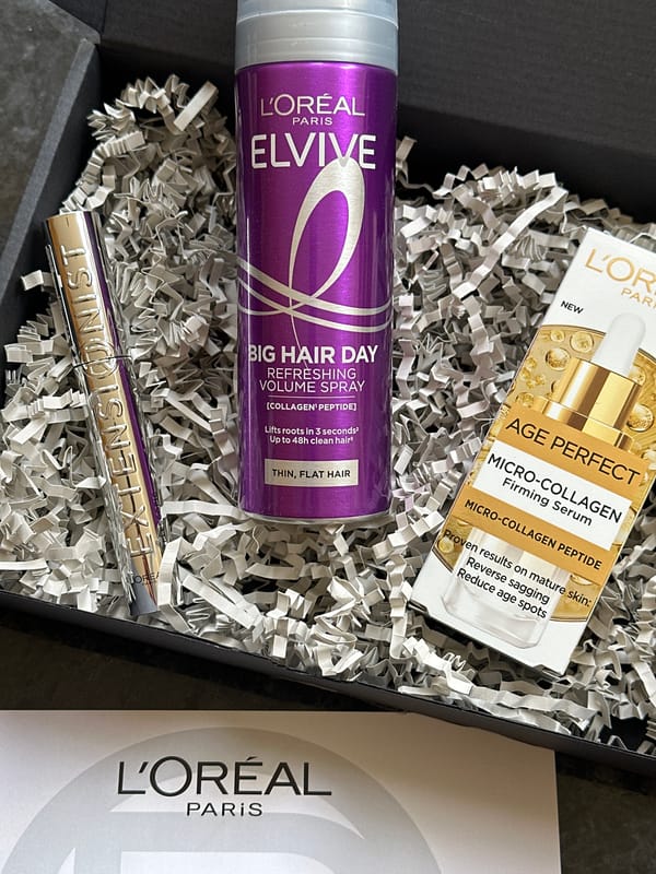 L'Oréal product unboxing documented in Tunbridge Wells