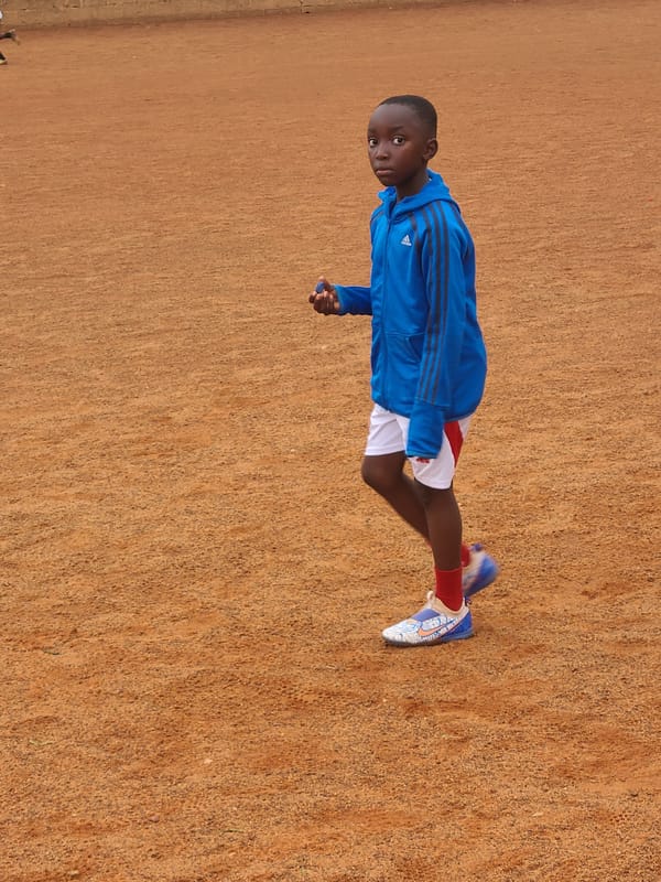 Morning soccer training session held in Barakin Lerawi, Nigeria