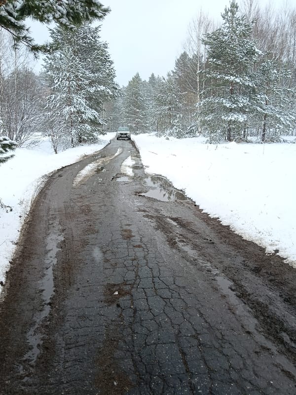 Winter scenes documented in Красный Маяк, Russia showing snowy landscapes