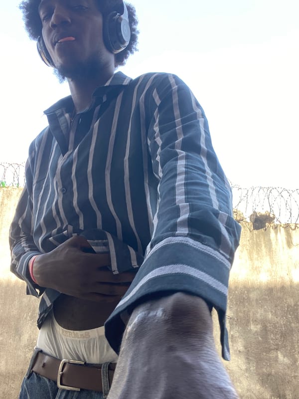 Man's casual moments captured across Lagos locations