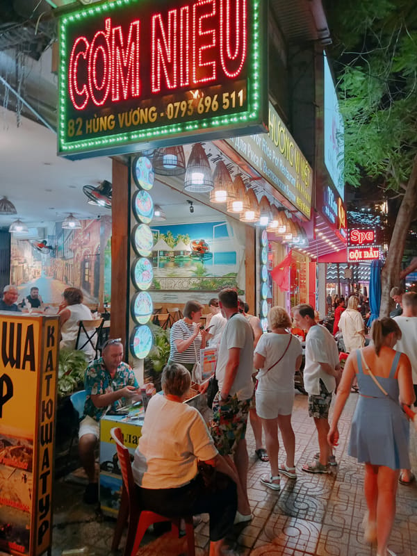 Evening street life documented in Nha Trang Ward