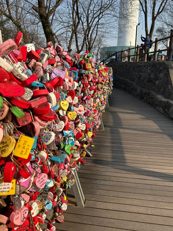 Morning views captured at N Seoul Tower, Namsan Mountain