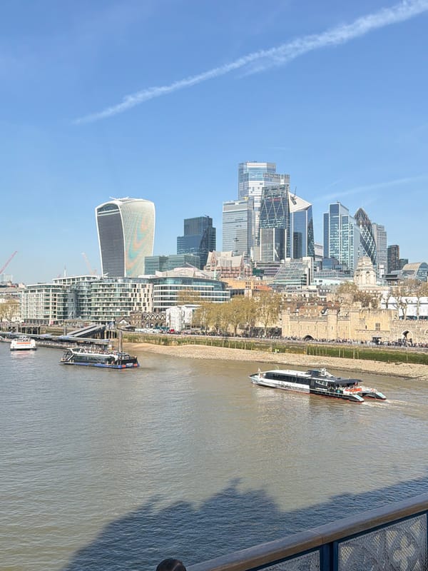 Thames River Traffic Observed Near Tower Bridge, London