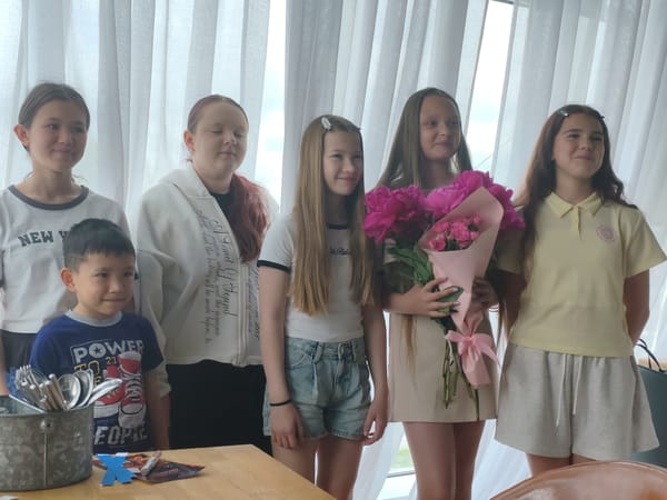 12th birthday party at a café in Amursk, Russia