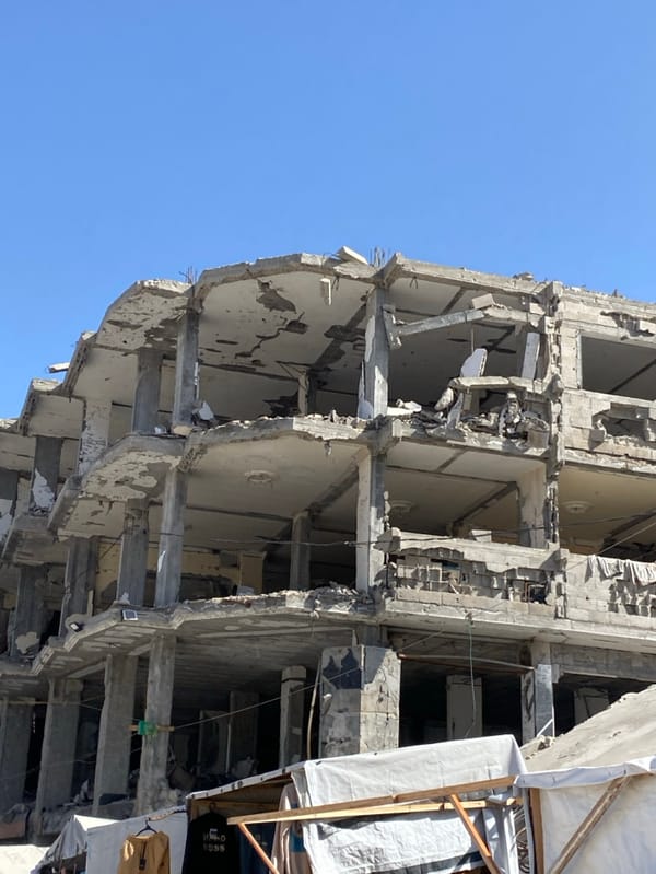 Daily life continues amid damaged buildings in Khan Yunis