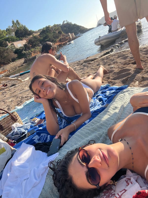 Lazy summer afternoon at a Sant Josep de sa Talaia cove