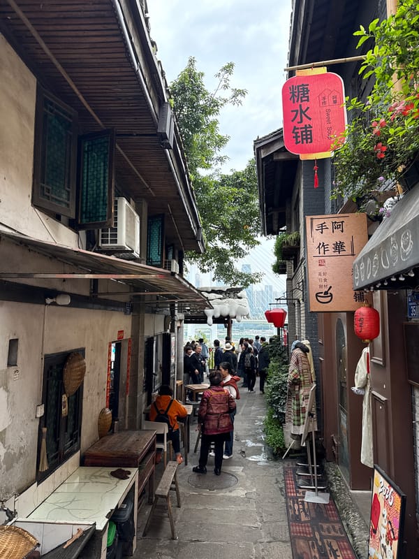 Early morning photography session in Chongqing's historic district
