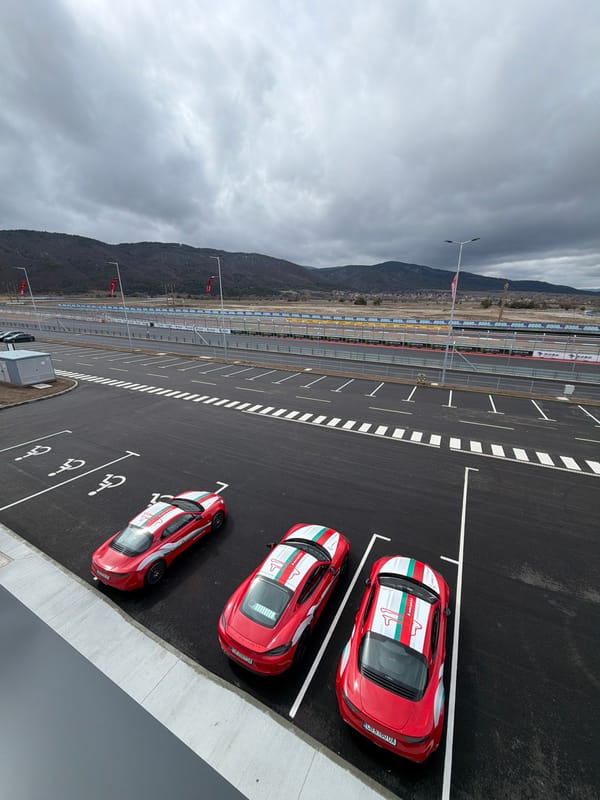 Race cars active at Motorpark Bulgaria track