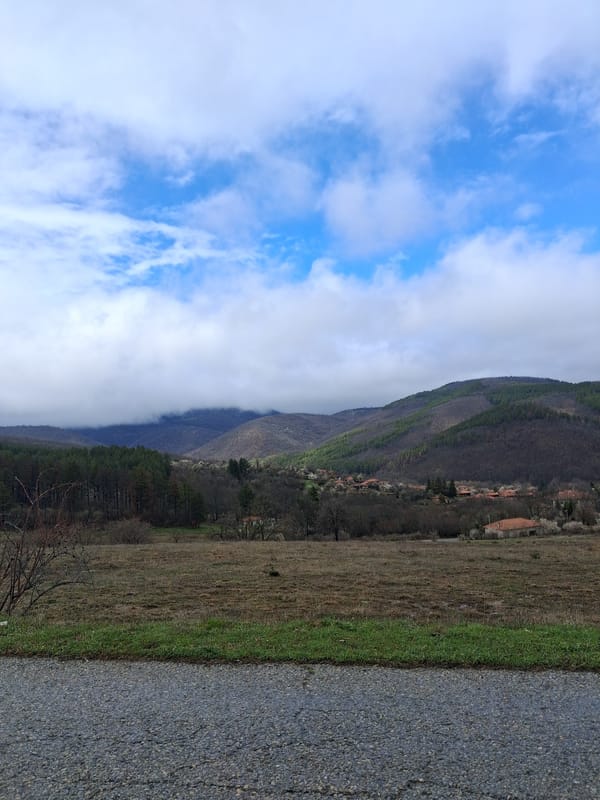 Rural landscape documented near Medven, Bulgaria