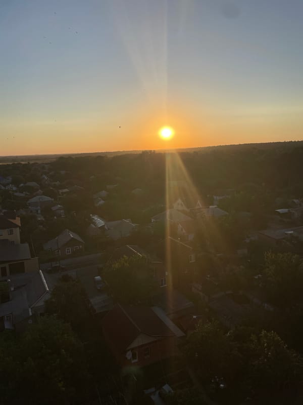 Evening at home in Novocherkassk — interiors and golden-hour city views