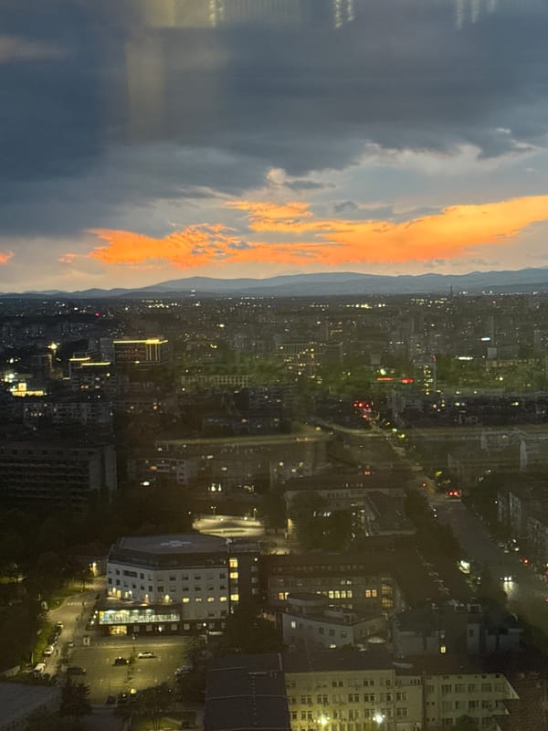 Sofia witness captures sunset cityscape and bao bun dinner