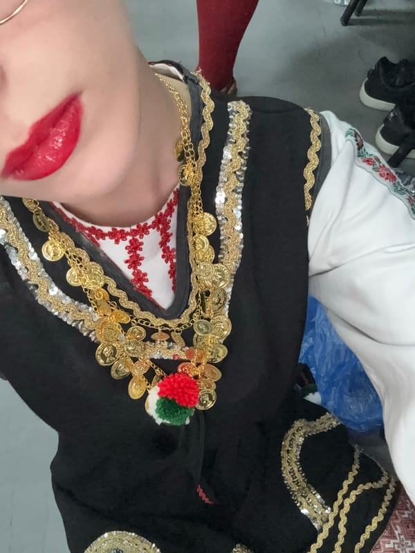 Traditional costume photographed in Belgrade