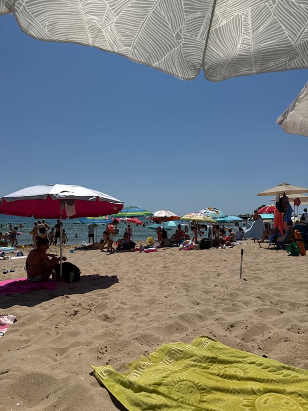 Sunny beach day on the Bulgarian Black Sea coast