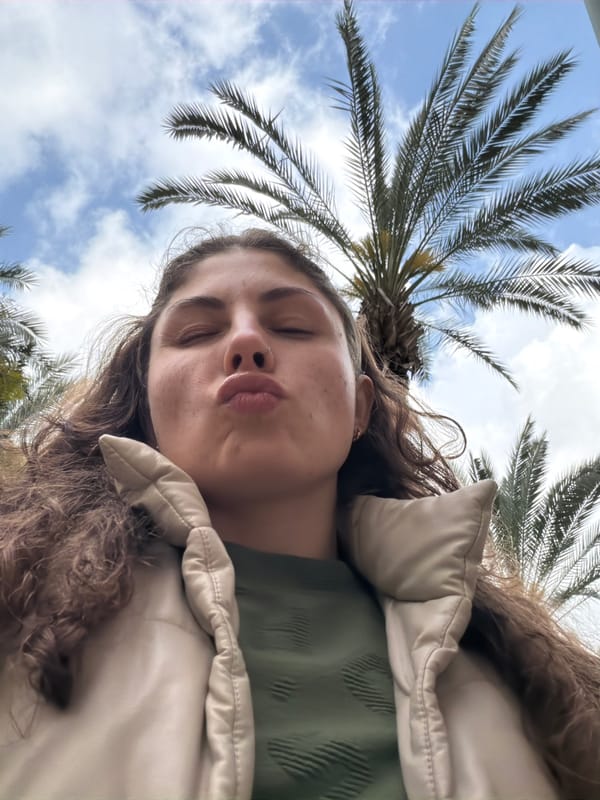 Woman's morning routine documented in Kiryat Bialik kitchen