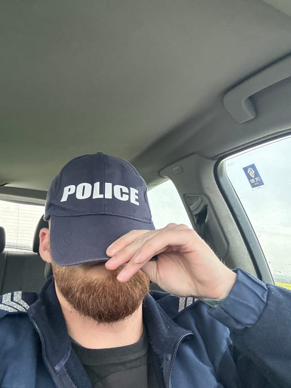 Police officer observed in vehicle in Chirpan, Bulgaria