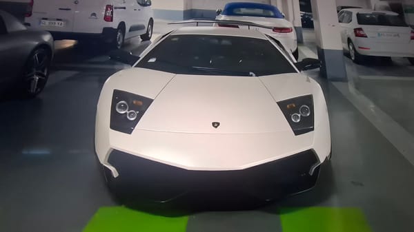 Luxury cars spotted in parking garages and streets