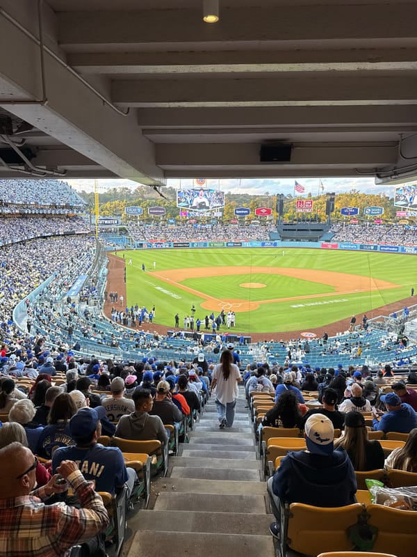 Baseball game draws packed crowd at Los Angeles stadium